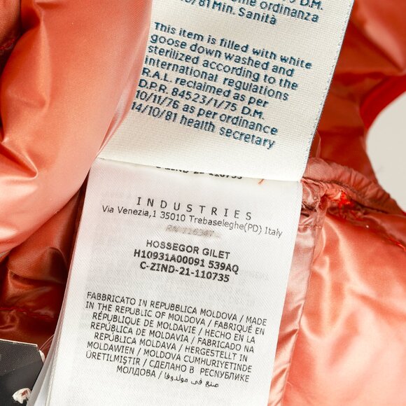 Moncler Hossegor Orange Down Puffer Vest - Picture 13 of 14